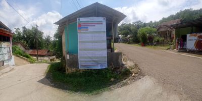 Publikasi Banner Perubahan APBDesa TA 2021 di Wilayah Dusun Kaligana (RW 1) 